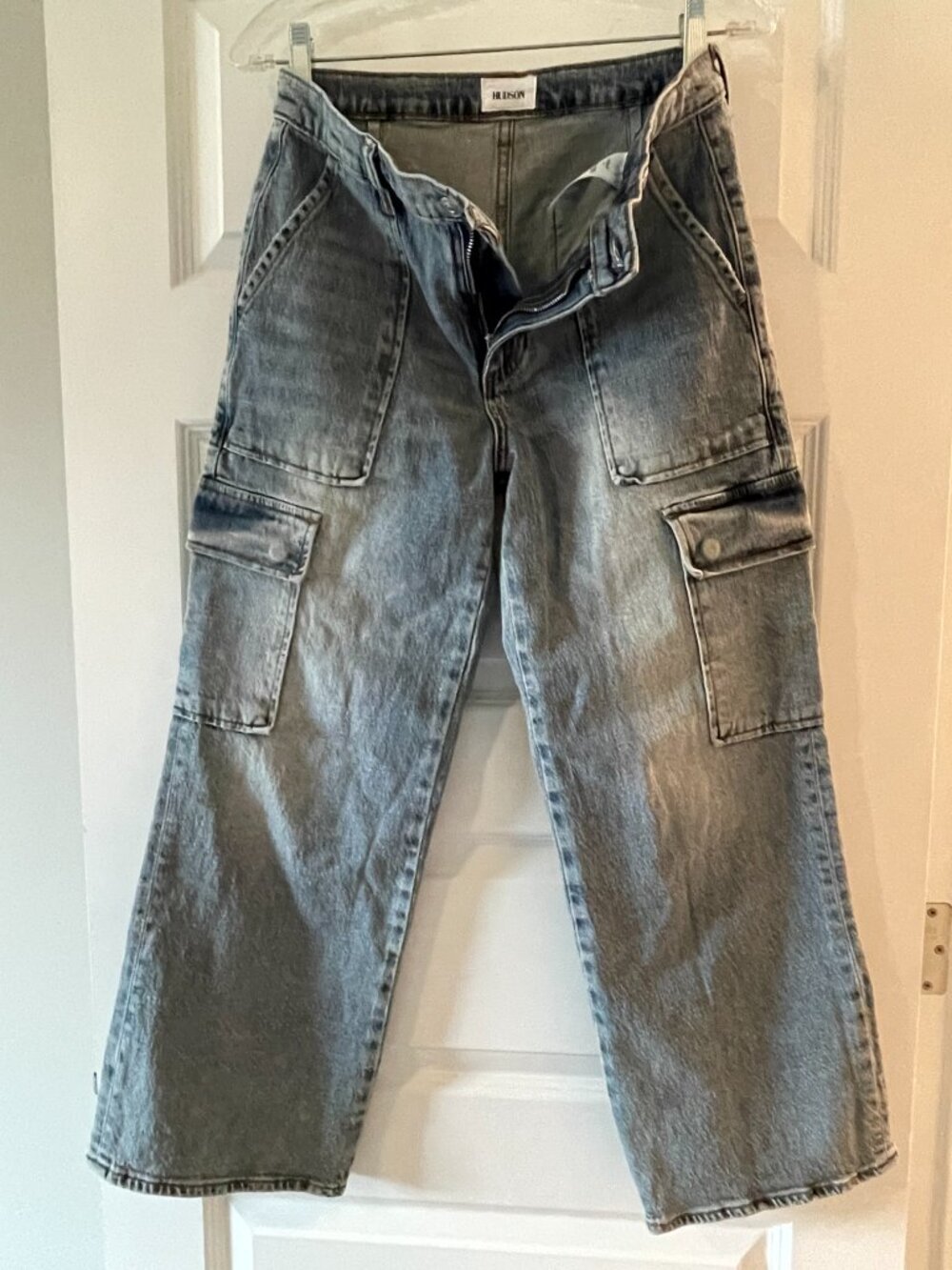 Hudson Rosalie Avila Wide Leg Cargo Jeans 28